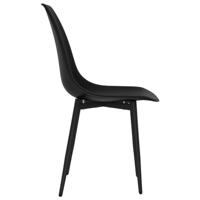 Eetkamerstoelen 4 st PP zwart - thumbnail
