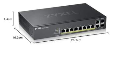 Zyxel GS2220-10HP-EU0101F netwerk-switch Managed L2 Gigabit Ethernet (10/100/1000) Zwart Power over