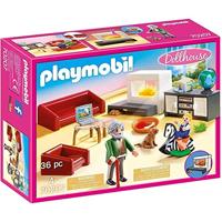 Playmobil dollhouse huiskamer met openhaard - 70207 - thumbnail
