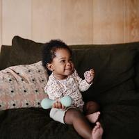 MUSHIE siliconen bijtring blauw - thumbnail