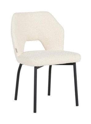 MUST Living Eetkamerstoel 'Bloom' Bouclé, kleur Naturel MUST Living Eetkamerstoel 'Bloom' Bouclé, kleur Naturel