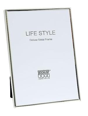 Deknudt Smalle metalen omlijsting in glanzende zilverkleur S58MS1