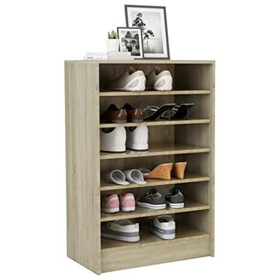 Schoenenkast 60x35x92 cm bewerkt hout sonoma eikenkleurig