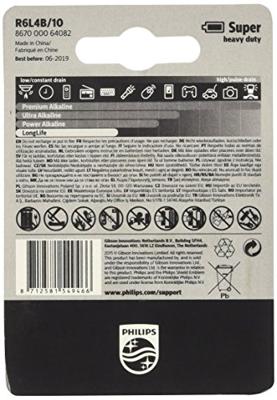 Philips Longlife penlite R06 AA bl.a4 3111000 Philips Longlife penlite R06 AA bl.a4 3111000