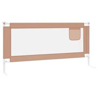 VidaXL Bedhekje peuter 190x25 cm stof taupe - thumbnail