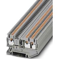 Phoenix Contact 3210240 Doorgangsserieklem 5.2 mm Snelaansluiting Grijs 50 stuk(s)