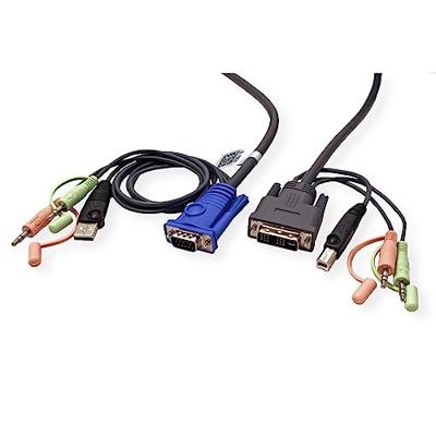 ATEN 2L-7DX2U kabeladapter/verloopstukje HDB-15 Male, USB A, Mini Stereo Jack DVI-I (Single Link), U ATEN 2L-7DX2U kabeladapter/verloopstukje HDB-15 Male, USB A, Mini Stereo Jack DVI-I (Single Link), U