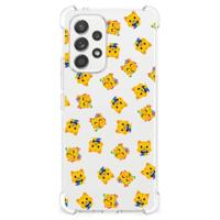 Doorzichtige Silicone Hoesje voor Samsung Galaxy A53 5G Katten Emojis - thumbnail