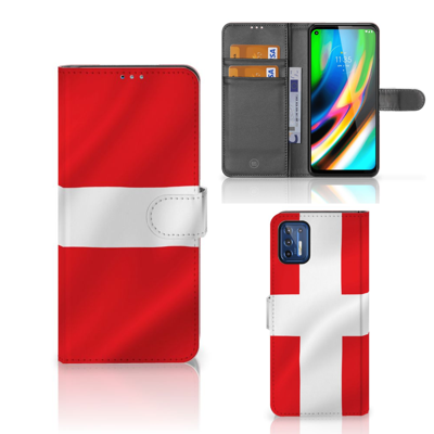 Motorola Moto G9 Plus | Bookstyle Case | Denemarken Motorola Moto G9 Plus | Bookstyle Case | Denemarken