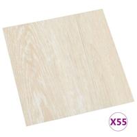 VidaXL Vloerplanken zelfklevend 55 st 5,11 m² pvc beige - thumbnail