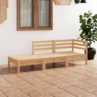 3-delige Loungeset massief grenenhout - thumbnail