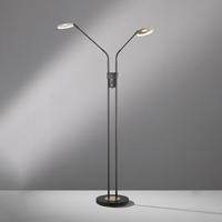 Fischer & Honsel 2-lichts leeslampDent zwart met goud - 40498 - thumbnail