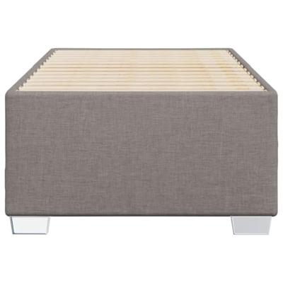 Bedframe zonder matras 90x200 cm stof taupe