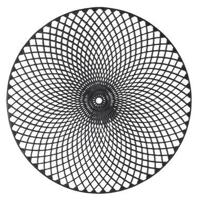 Placemat Christie - zwart imitatieleer - Ø38 cm (1 stuk) - thumbnail