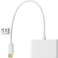USB-C 3.0-Adapter | USB-C Male - 2x USB-A Male | 0,2 m - thumbnail
