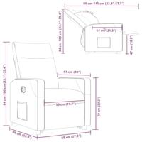 Sta-op-stoel elektrisch verstelbaar stof crèmekleurig - thumbnail