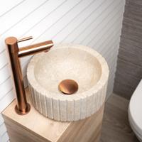 Waskom Loutro Jadya Mini Rond 25x25x12 cm Marmer - thumbnail