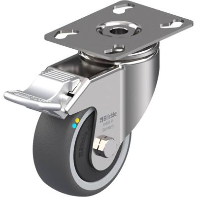 Blickle LKPXA-PATH 80KFD-FI-ELS Zwenkwiel met rem Wieldiameter: 80 mm Draagvermogen (max.): 100 kg 1 stuk(s) Blickle LKPXA-PATH 80KFD-FI-ELS Zwenkwiel met rem Wieldiameter: 80 mm Draagvermogen (max.): 100 kg 1 stuk(s)