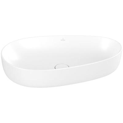 Villeroy & Boch Antao Waskom - 65x40x14.6cm - asymmetrisch - zonder overloop - mat stone white 4a7465rw