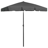 VidaXL Strandparasol 180x120 cm antracietkleurig - thumbnail