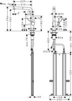 Hansgrohe Talis M54 ééngreeps keukenmengkraan 270 met uittrekbare uitloop en sBox, mat zwart - thumbnail