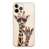 iPhone 12 Pro transparant hoesje - Giraffe - thumbnail