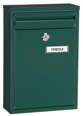 Brievenbus Arregui Groen Staal 22 X 8 X 32 cm - thumbnail