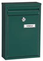 Brievenbus Arregui Groen Staal 22 X 8 X 32 cm - thumbnail