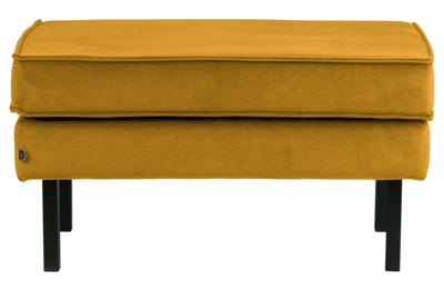 WOOOD Hocker 'Rodeo' Velvet, kleur Oker