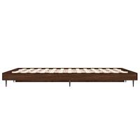 Bedframe bewerkt hout bruineikenkleurig 120x190 cm - thumbnail