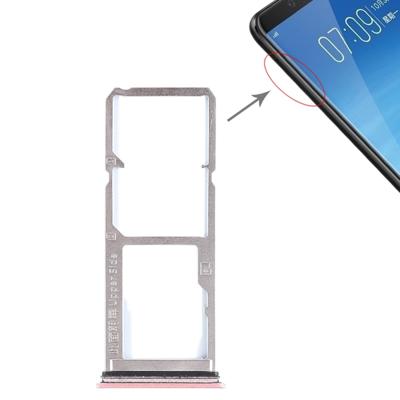 2 x SIM kaarthouder + Micro SD Card lade voor Vivo Y75(Rose Gold)