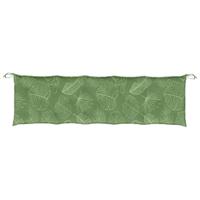 Bankkussen bladpatroon 180x50x7 cm stof - thumbnail