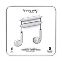 Happy Plugs Draadloze II hoofdtelefoon, draadloze Bluetooth met inline afstandsbediening en microfoon, wit, eenheidsmaat - thumbnail