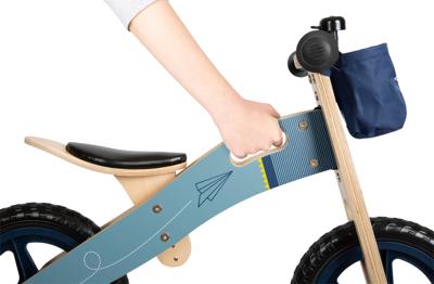 Balansfiets Blauw Papieren Vliegtuig