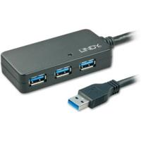 Hub USB LINDY 43159 Zwart - thumbnail