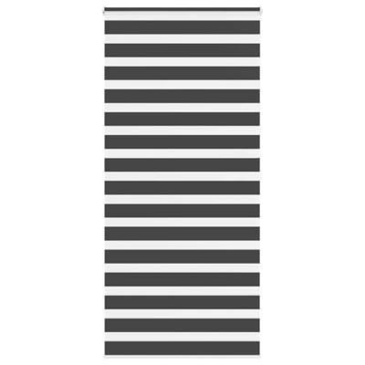 VidaXL Zebra rolgordijn 110x200 cm stofbreedte 105,9 cm zwart VidaXL Zebra rolgordijn 110x200 cm stofbreedte 105,9 cm zwart