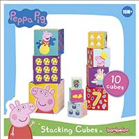 Peppa Pig Stapelkubus met 10 Blokken - thumbnail