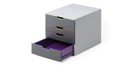 Ladenbox Durable Varicolor 4 laden grijs