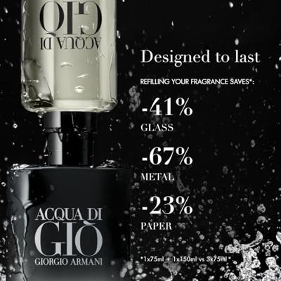 Armani Acqua Di Gio Pour Homme Parfum Spray Refillable Parfum en parfum extract 200 ml Heren