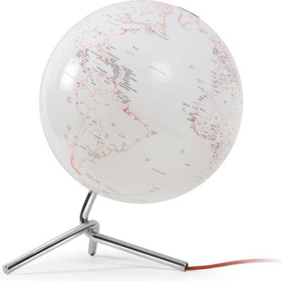 Atmosphere NR-0331NONO-GB Globe Nodo 30cm Diameter Met Verlichting Wit / Rood