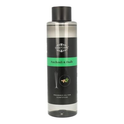 Navulling Geurstokjes 400ml - Patchouli & Oudh - Scentchips