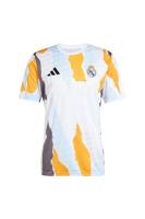 adidas Real Madrid Pre-Match Trainingsshirt 2024-2025 Wit Oranje Blauw - thumbnail