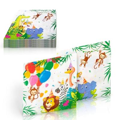 Jungle Dieren Balloons Servetten (20st) - thumbnail