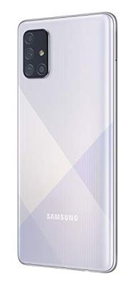 Samsung Galaxy A71 (16,95 cm (6,7 inch) 128 GB intern geheugen, 6 GB RAM, Dual SIM, Android, Duitse versie, Prism Crush Zilver