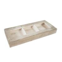 Schaal Polly Wood beige 29,5 cm | 24 stuks - thumbnail