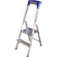 Huishoudtrap aluminium 2-treden - thumbnail