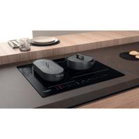 HOTPOINT HB2760BNE - Inductiekookplaat - 3 zones - 7200W totaal - L 59 cmX D 51 cm - Zwart - thumbnail