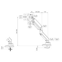 Schermtafel Support Neomounts DS70PLUS-450WH1 17" 49" - thumbnail