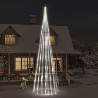 VidaXL Vlaggenmast kerstboom 1134 led's koudwit 800 cm VidaXL Vlaggenmast kerstboom 1134 led's koudwit 800 cm