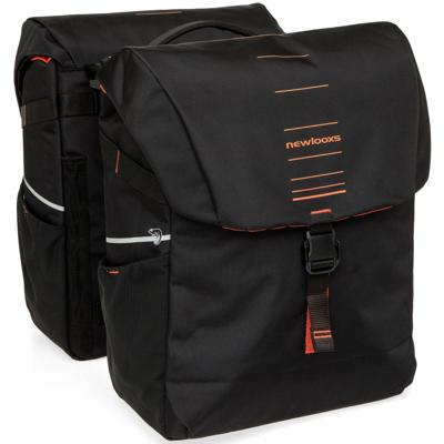 Newlooxs New looxs dubbele tas "vigo double mik 2.0". new looxs twin bags vigo double sw / orange